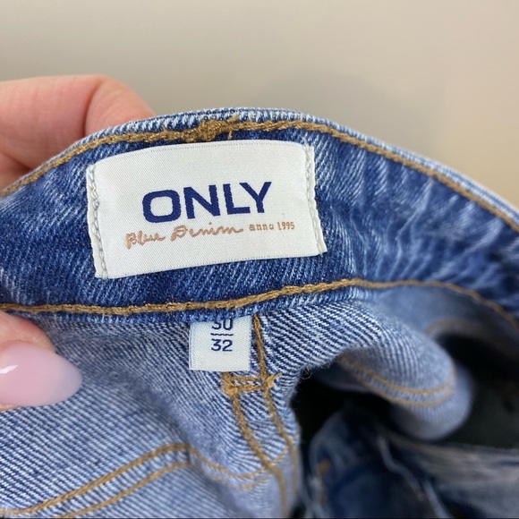 ONLY flare raw edge ankle distresses jeans sz 30 - Picture 11 of 11